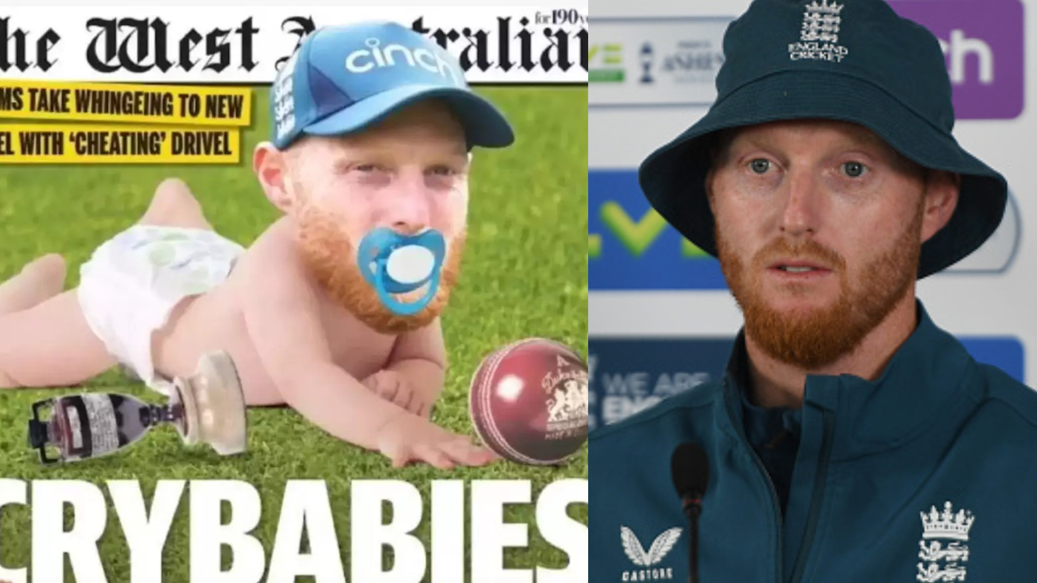 Ashes 2023: WATCH- “They could’ve made it look better”- Ben Stokes mocks Australian newspaper's crybaby photo