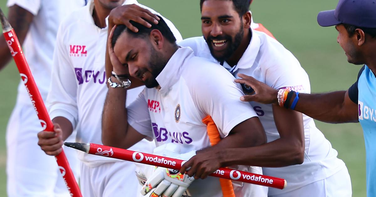 Rishabh Pant's brilliant 89* helped India win the Gabba Test in 2021 by 3 wickets | Getty