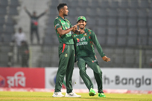 Shoriful Islam celebrating the wicket of Avishka Fernando | Getty