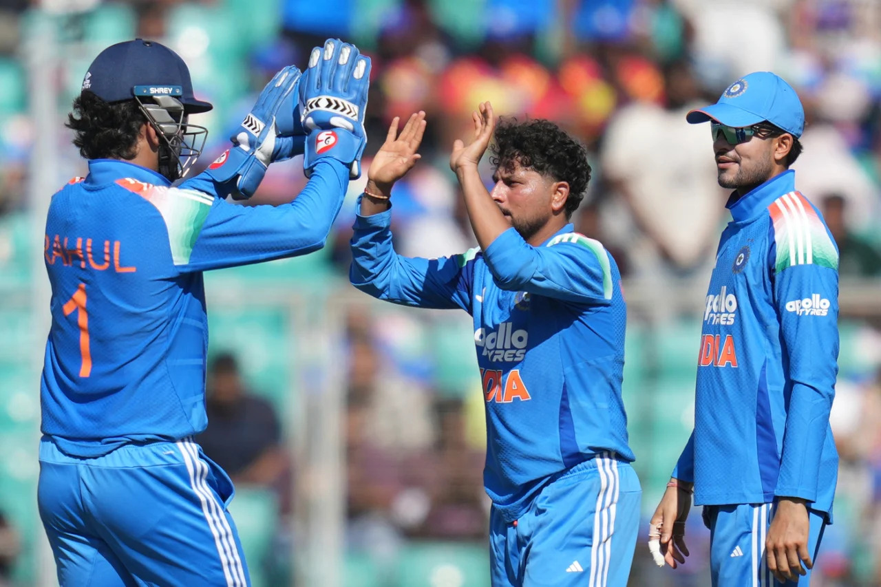 Kuldeep Yadav picked four wickets in the first ODI against West Indies | Getty