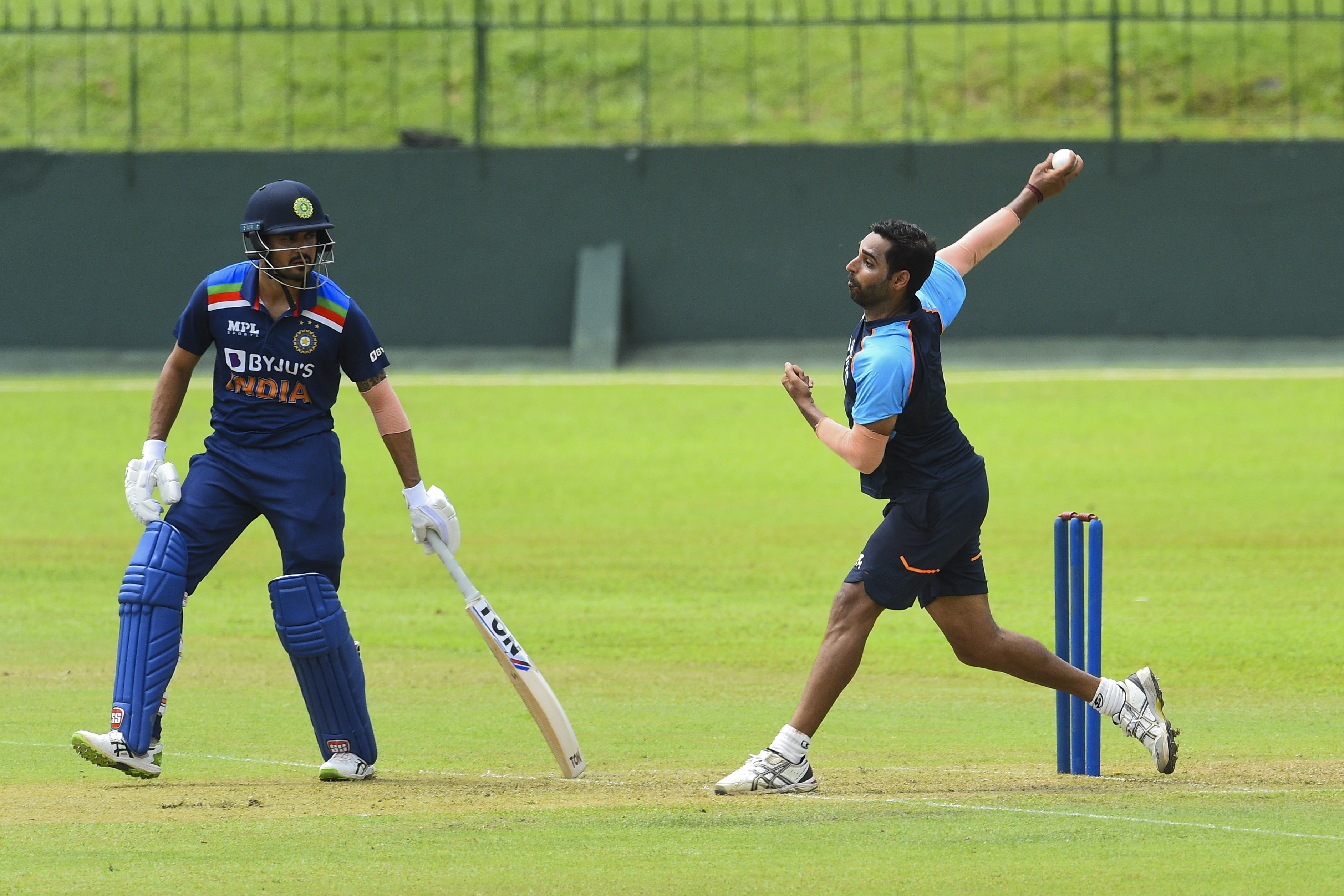 Bhuvneshwar Kumar in action during the intra-squad match | BCCI/Twitter