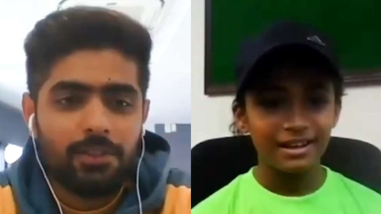 WATCH: Babar Azam interacts with his eight-year-old fan via video conference call; shares batting tips
