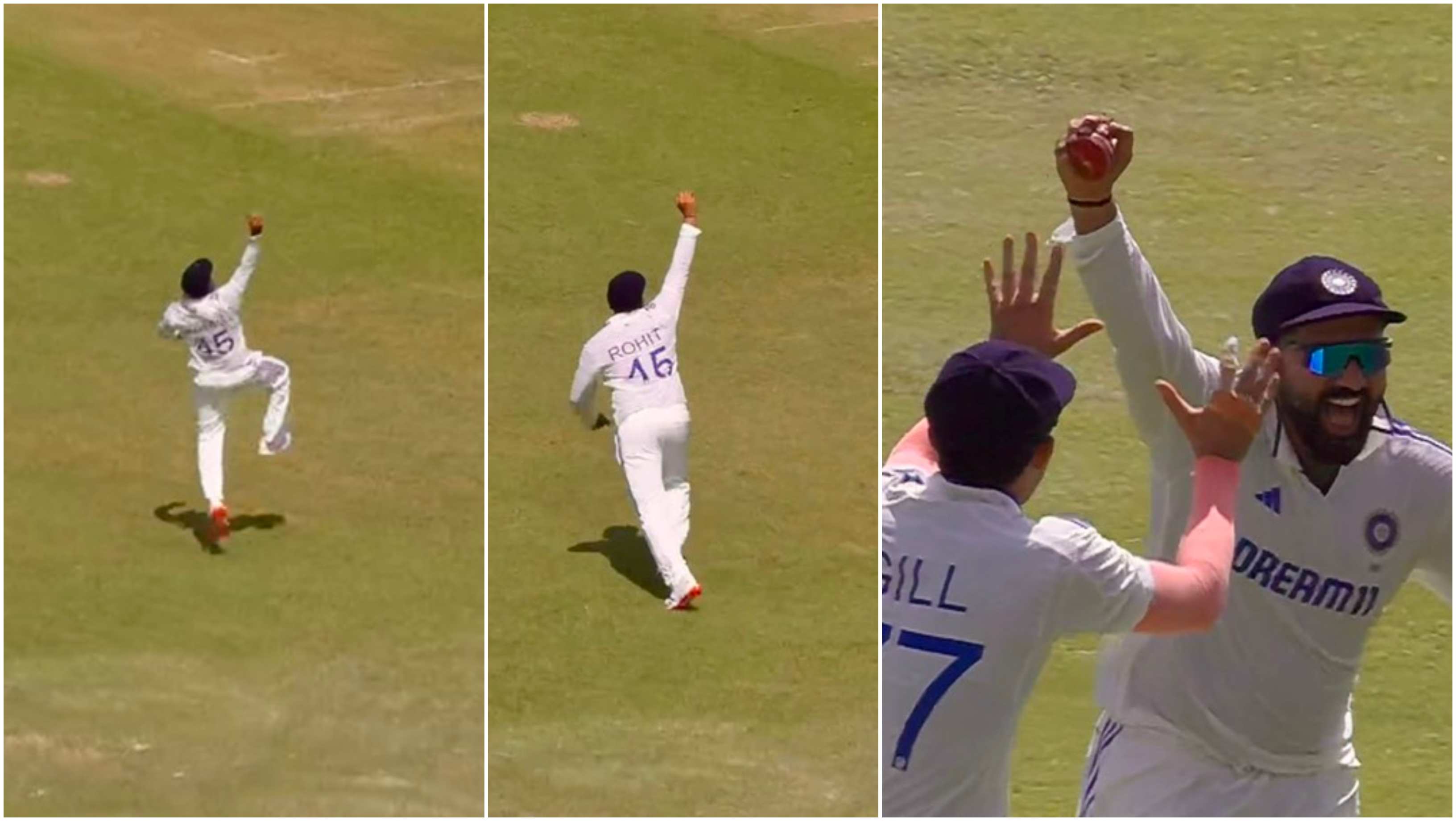 Rohit Sharma's outstanding catch to dismiss Litton Das | Screengrab