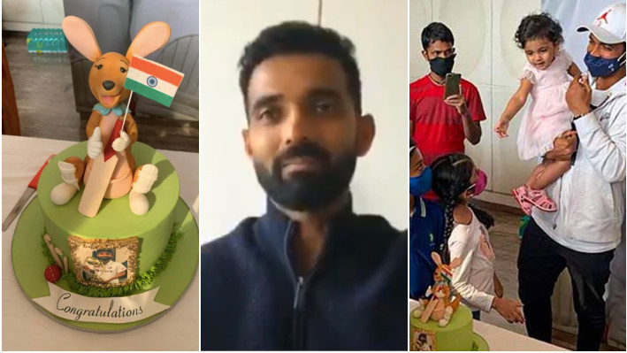 AUS v IND 2020-21: Ajinkya Rahane says 'opposition should be respected' on not cutting Kangaroo cake