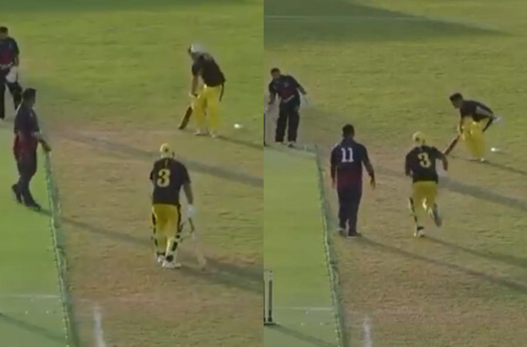 Batsmen stole a second run despite the keeper holding the ball to tie the match | Screengrab