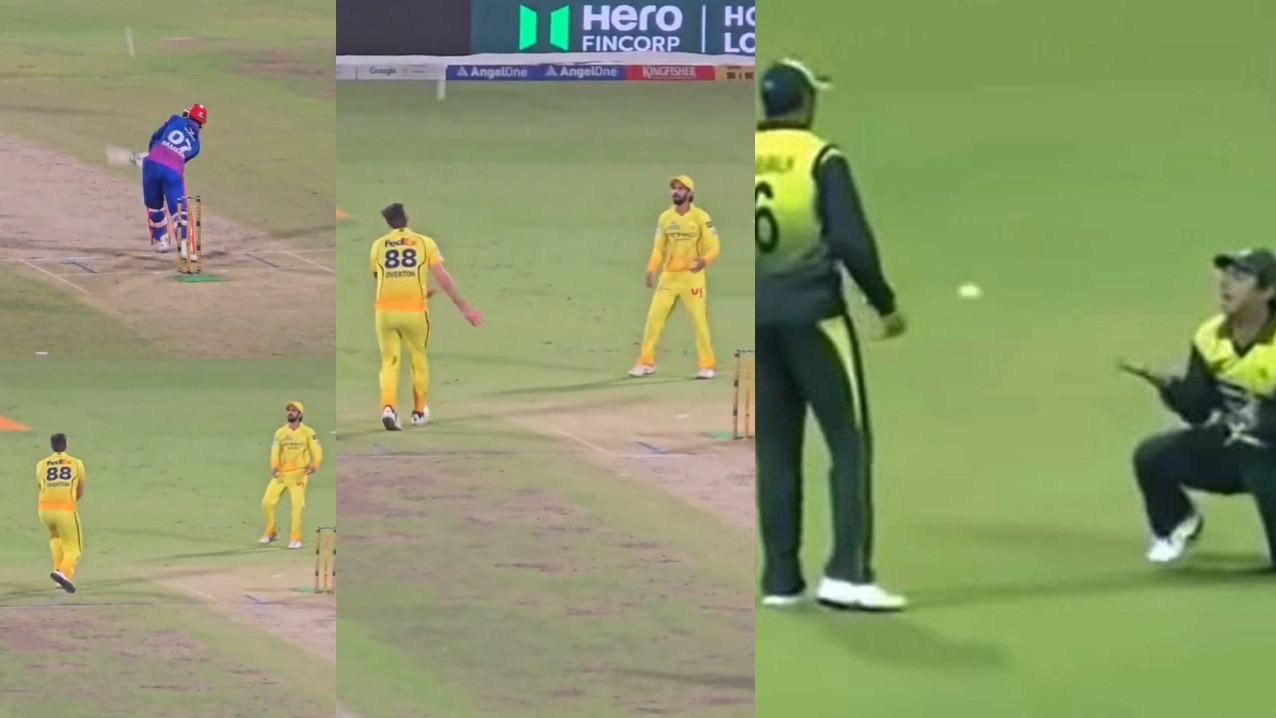 IPL 2026: WATCH- Jamie Overton and Ruturaj Gaikwad drop easy catch of Sameer Rizvi; recreate Ajmal-Malik drop catch moment