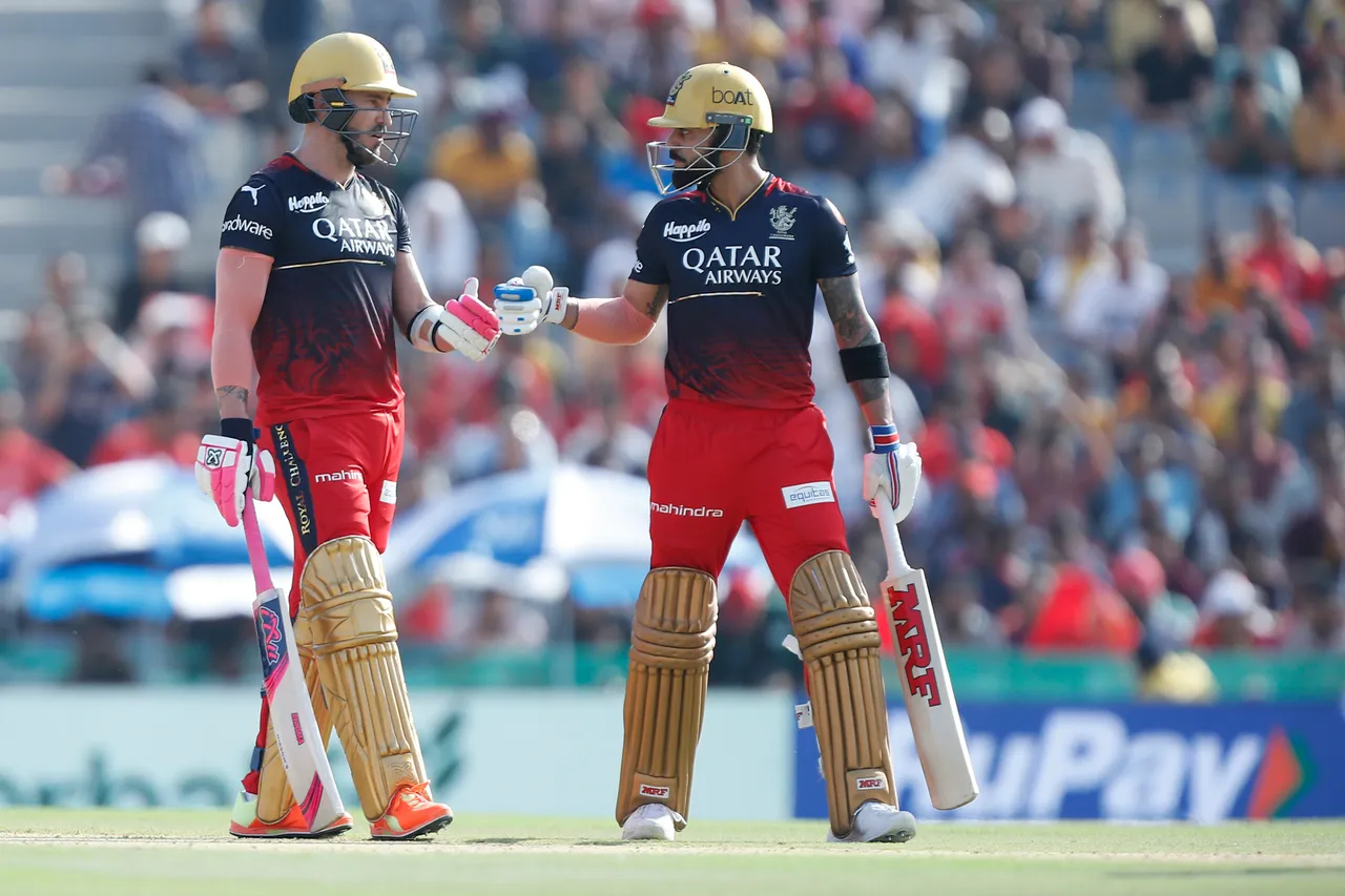 Faf and Virat added 137 runs for 1st wicket for RCB | BCCI-IPL