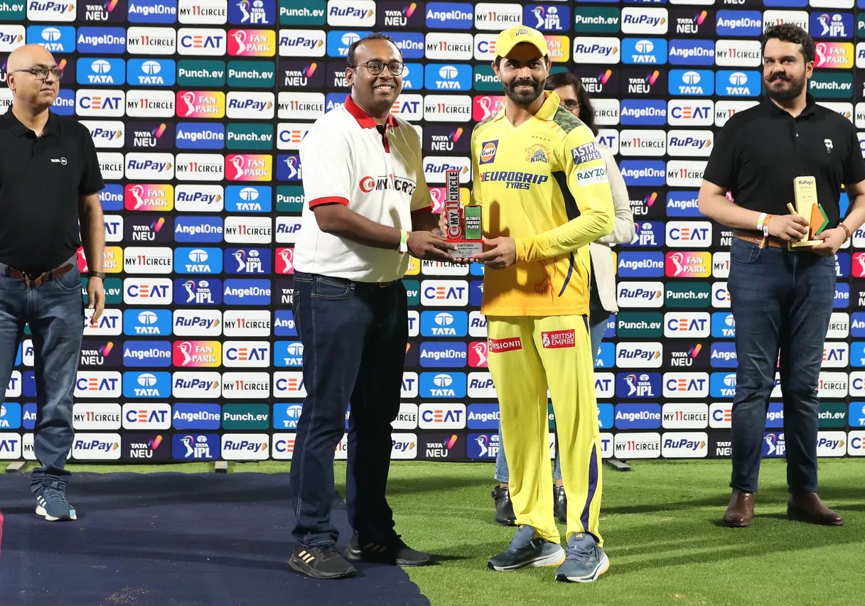 Jadeja was the Player of the Match in CSK's win over KKR at home | BCCI-IPL