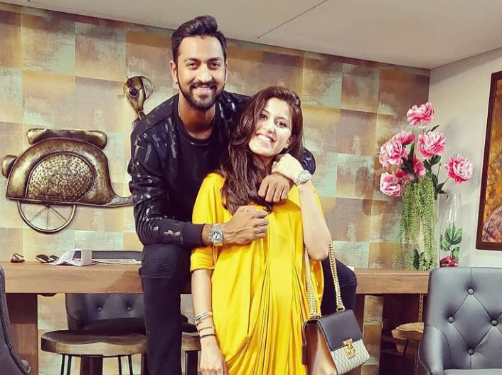 Krunal Pandya and Pankhuri Sharma | Instagram