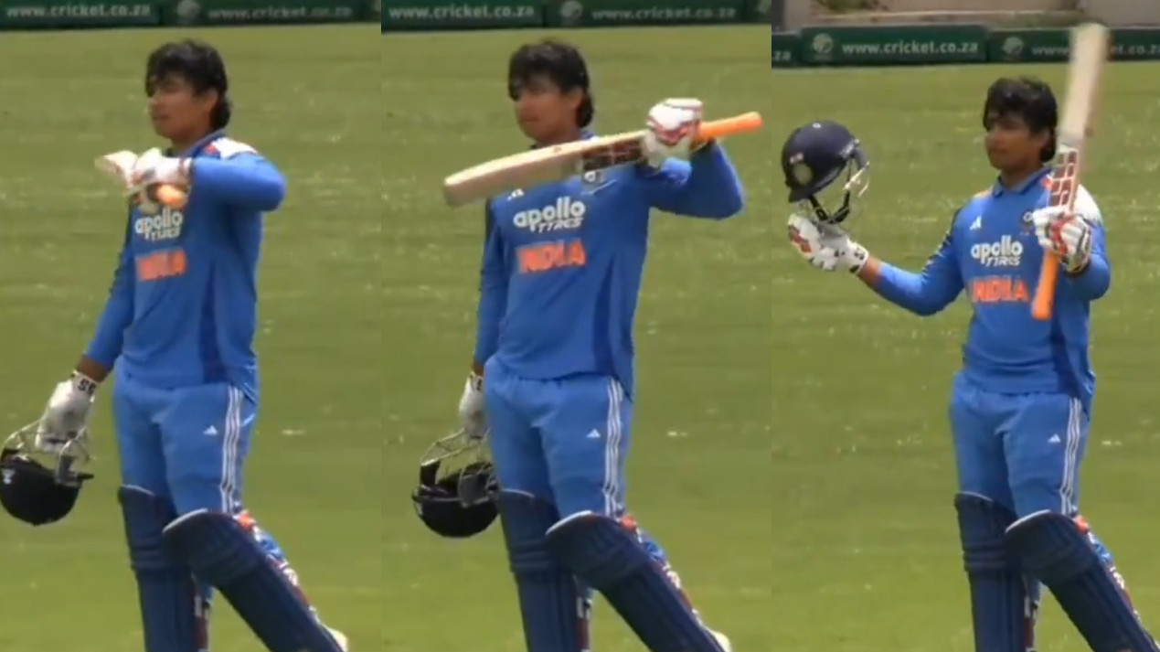 WATCH- Vaibhav Sooryavanshi's ‘Pushpa’ celebration after hitting 63-ball ton in 3rd IND U19 v SA U19 one-dayer