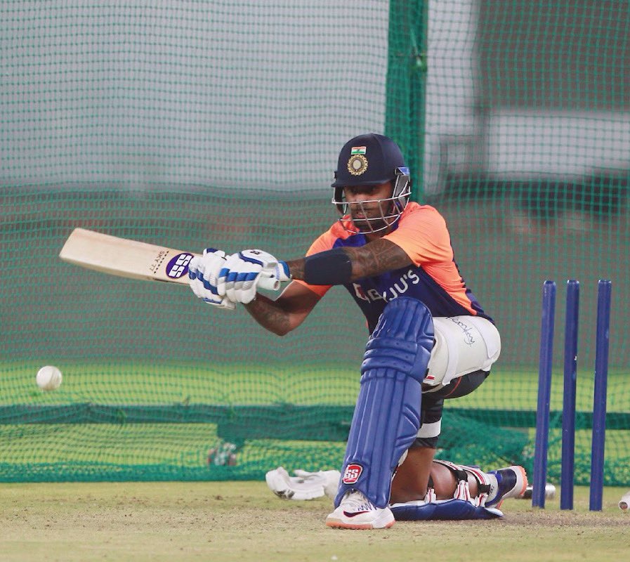 Suryakumar Yadav in practice ahead of first T20I | Twitter