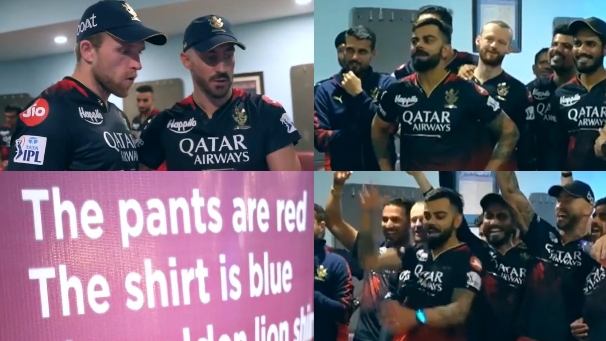 IPL 2023: WATCH- Virat, Faf lead the celebrations as RCB rejoices first win of the season with a new team song