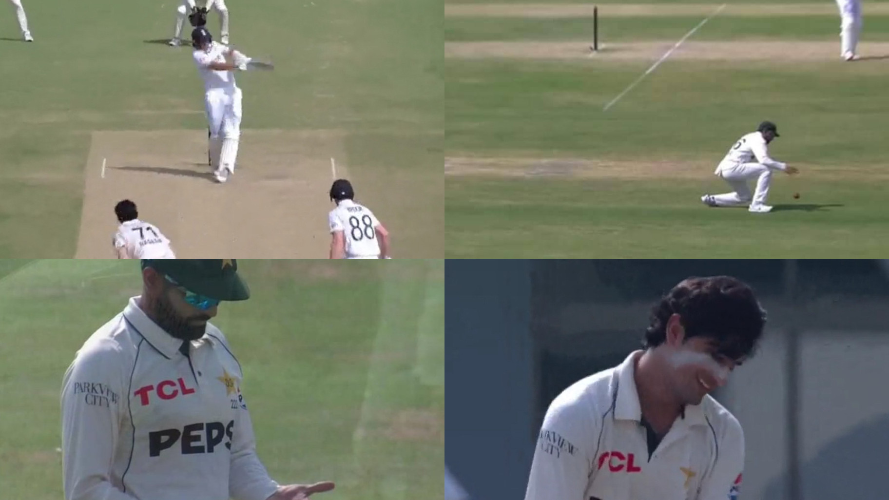 PAK v ENG 2024: WATCH- Babar Azam drops a dolly catch of Joe Root at mid-wicket; Naseem Shah left crestfallen