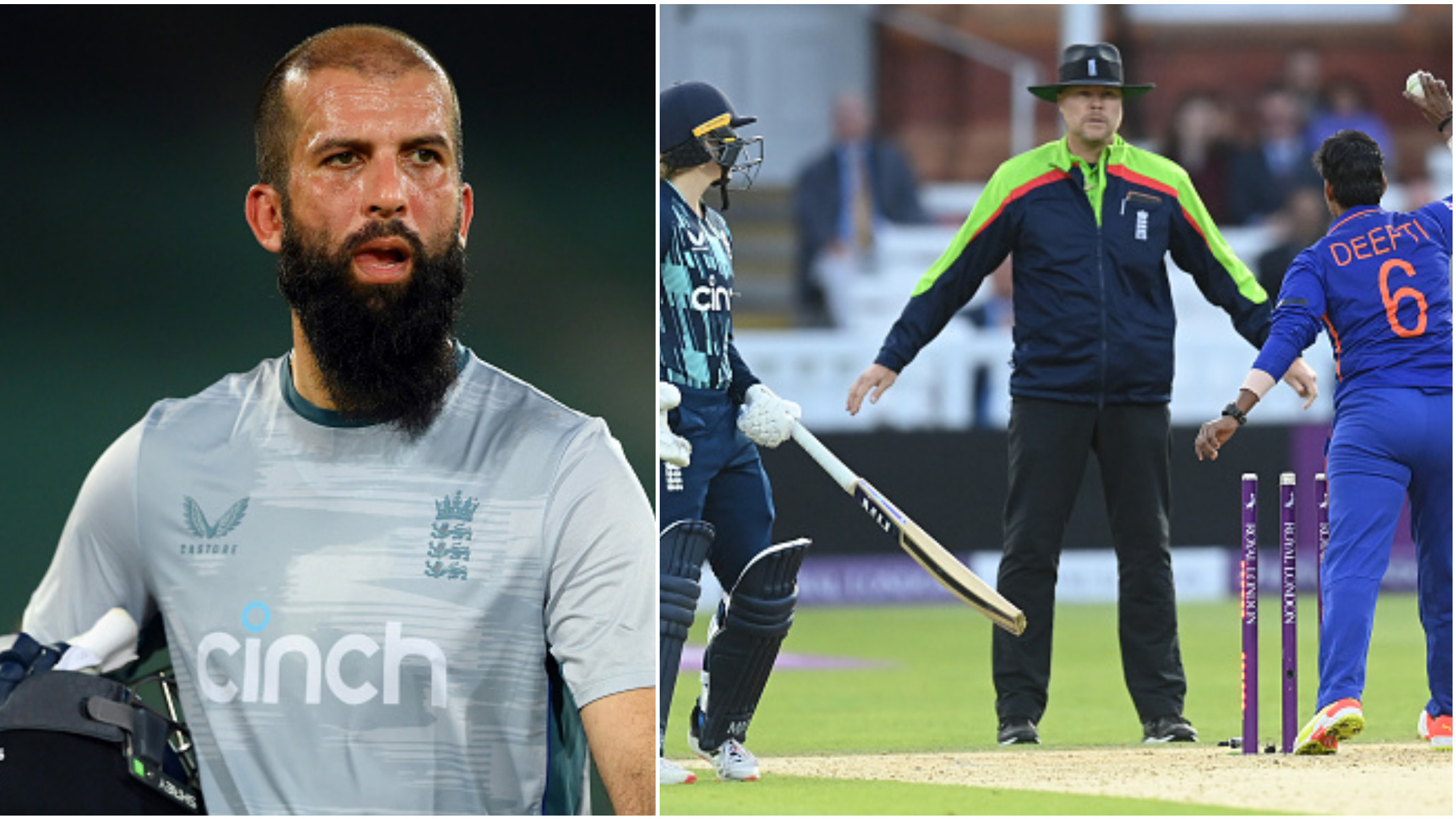 “I'll never do it, it's not my thing”- Moeen Ali reacts to Deepti Sharma running Charlie Dean out at nono-striker