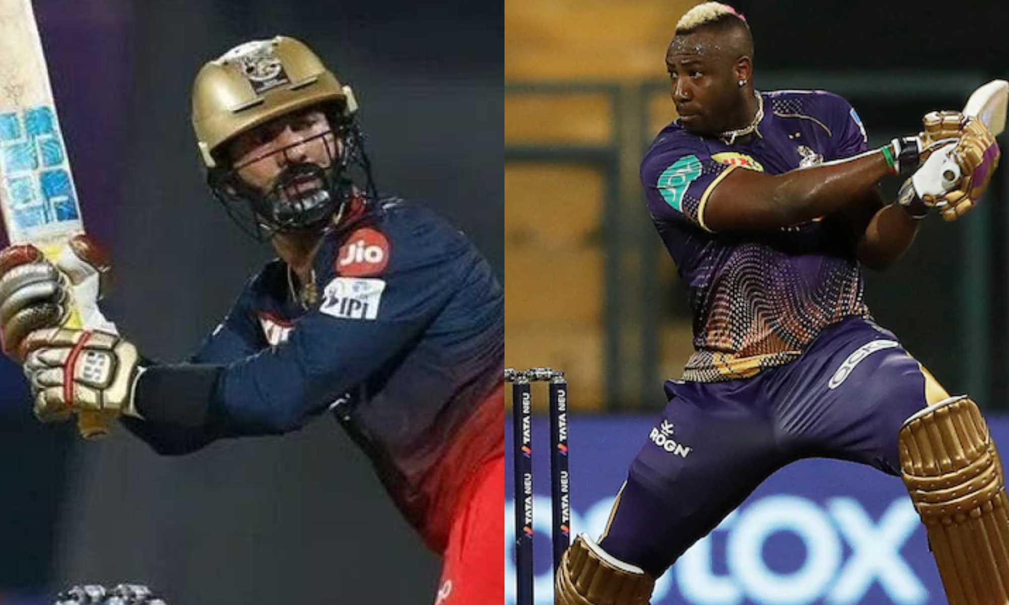 Dinesh Karthik and Andre Russell  | BCCI-IPL