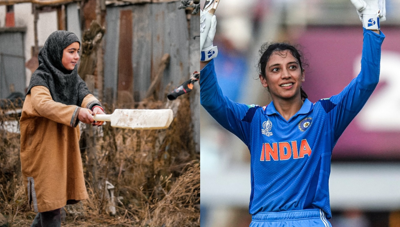 Smriti Mandhana gave a warm message for young Kashmir girl cricketer | X
