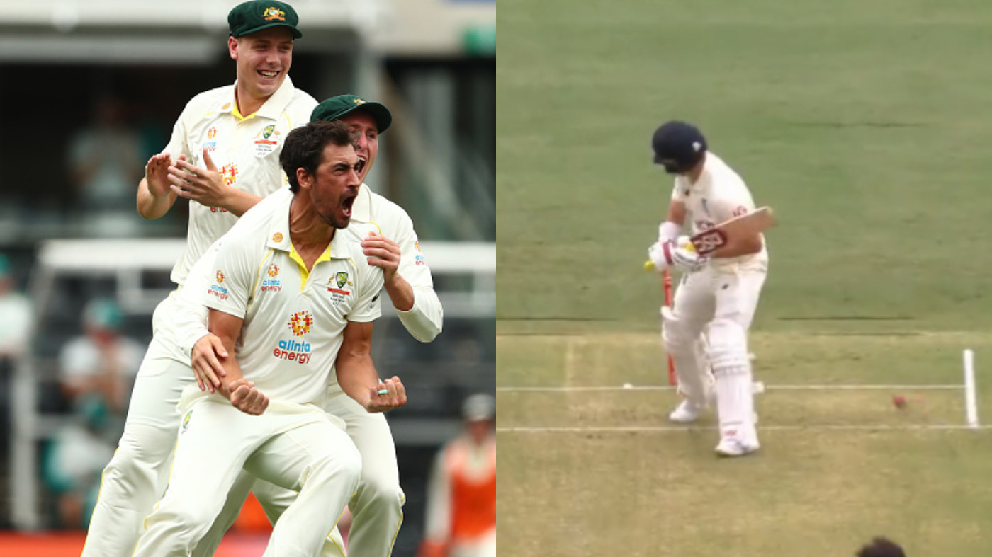 Ashes 2021-22: WATCH  - Mitchell Starc cleans up Rory Burns on the first delivery of the Ashes