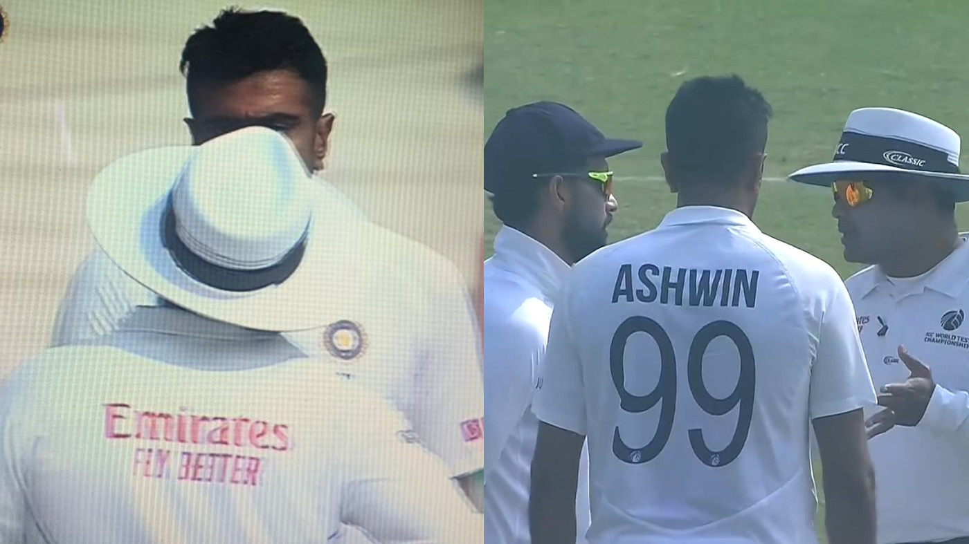 IND v NZ 2021: WATCH - Ashwin argues with umpire Menon after being questioned over his follow-through