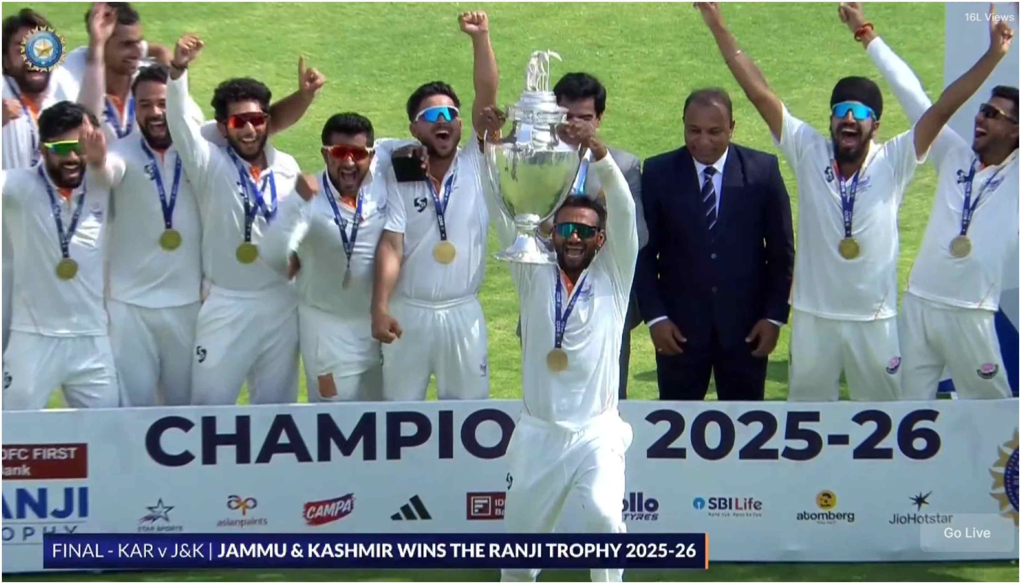 Jammu and Kashmir won the Ranji Trophy 2025-26 | BCCI Domestic/X