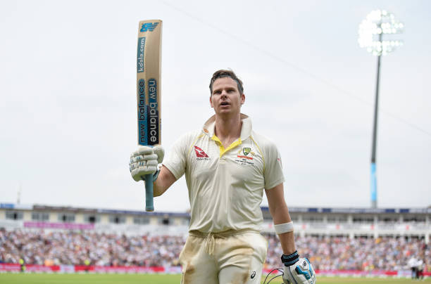 Steve Smith has scored 3 hundreds and 2 fifties in this series so far. (photo - getty)