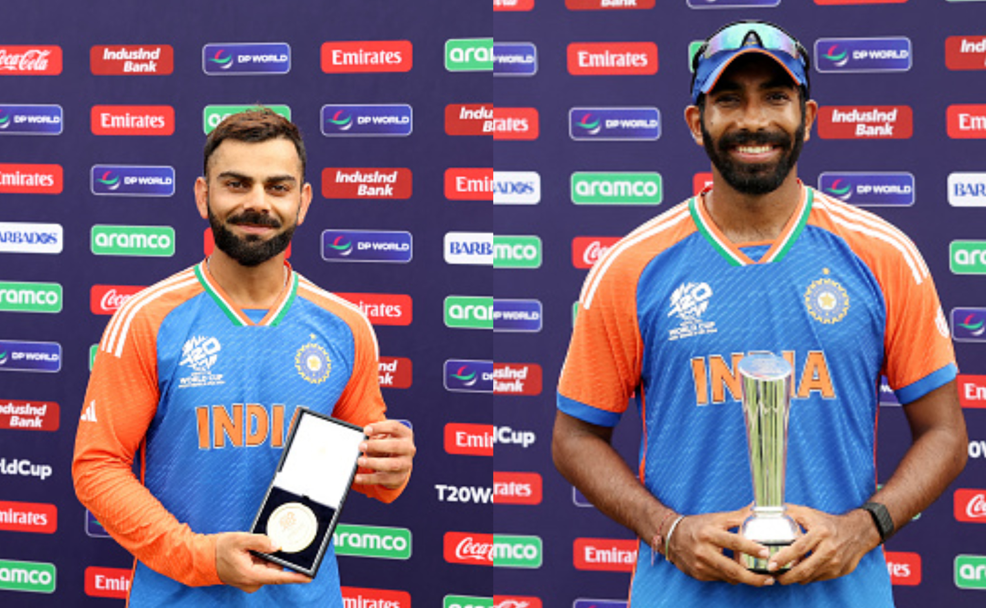 Virat Kohli was named Player of the Final and Jasprit Bumrah got Player of the tournament | Getty