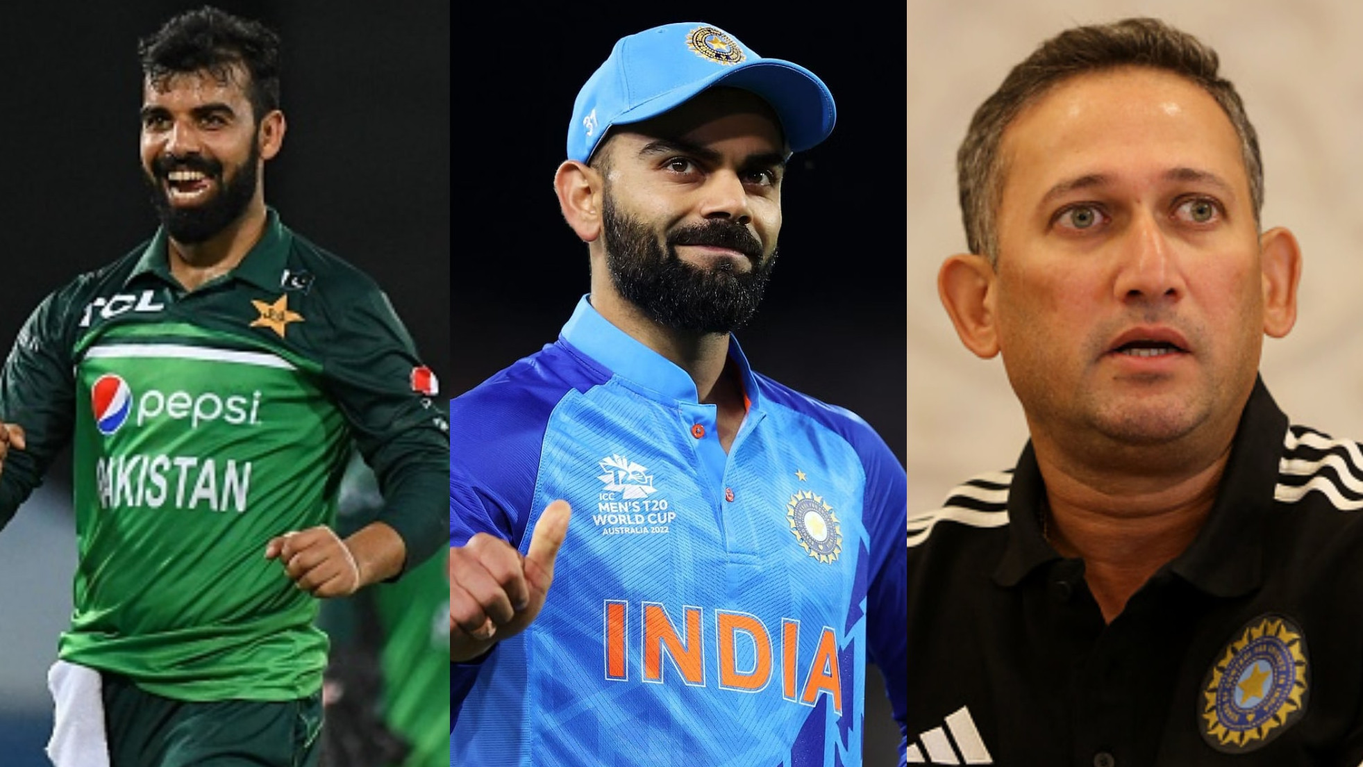 “Bolne se kuch nahi hota”- Shadab Khan unknowingly reacts to fake quote of Ajit Agarkar saying 'Virat Kohli will handle Pakistan pacers'