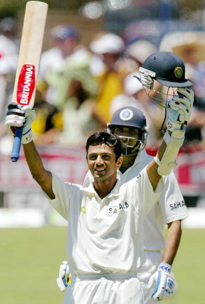 Rahul Dravid scored a brilliant 233 and 72* and won the match for India | Getty