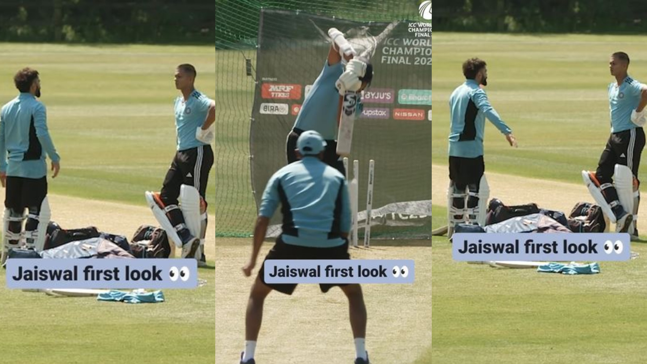 WATCH- Yashasvi Jaiswal gets batting lessons from Virat Kohli ahead of WTC 2023 final