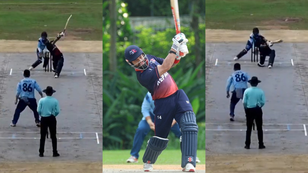 WATCH- Nepal's Kushal Bhurtel emulates Yuvraj Singh; hits China bowler for six successive sixes in an over