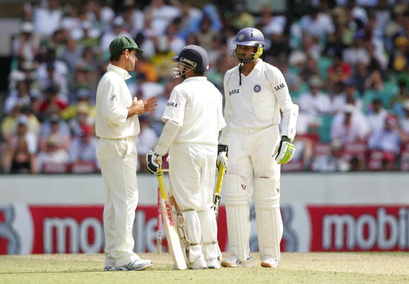 Ricky Ponting, Sachin Tendulkar, and Harbhajan Singh | GETTY 