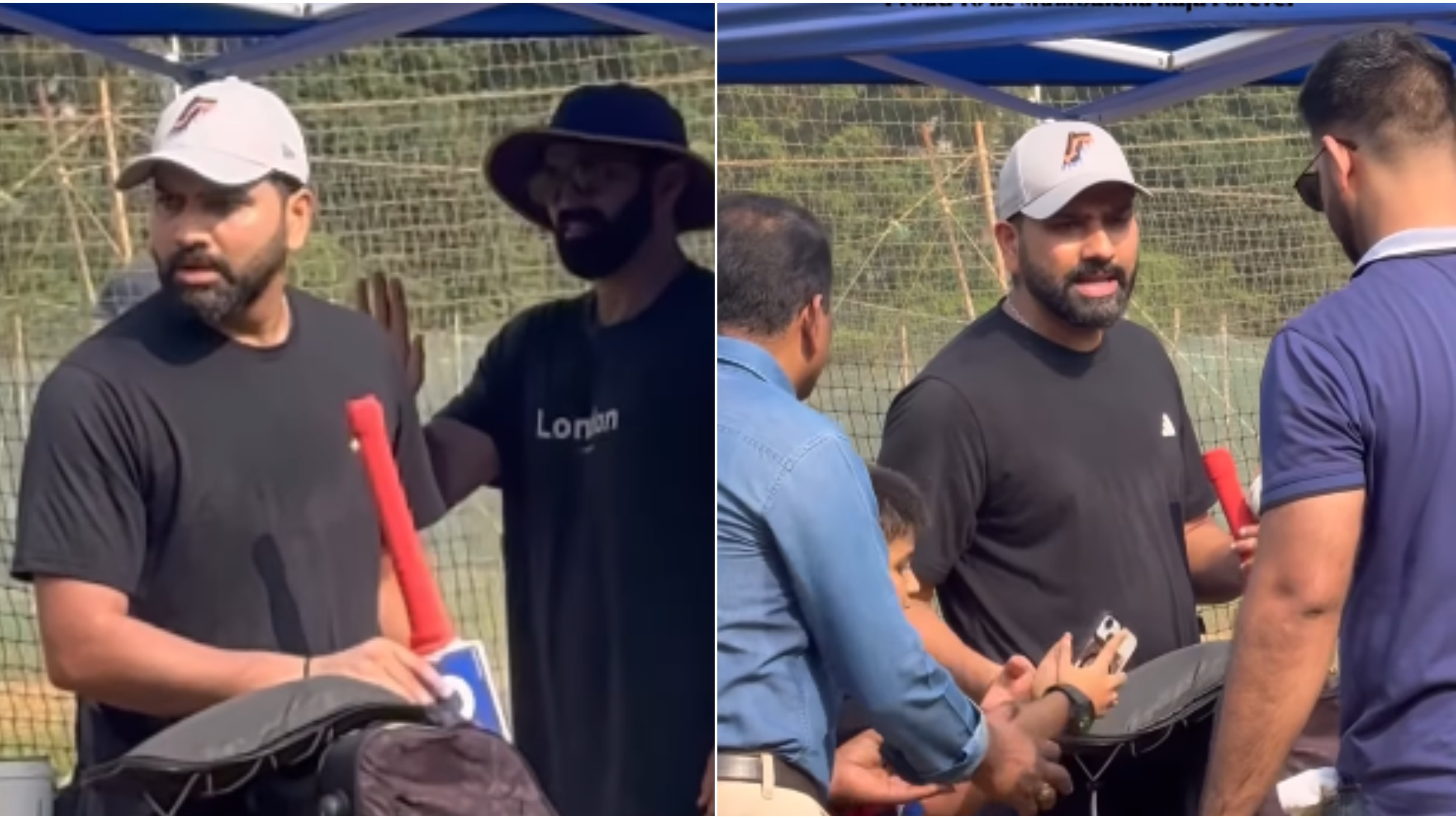 WATCH: Rohit Sharma yells at security for stopping young fan from meeting him during training session in Mumbai’s Shivaji Park
