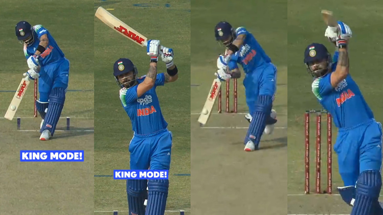 IND v SA 2025: WATCH- Virat Kohli showcases his king mode, smokes two huge sixes in first ODI in Ranchi