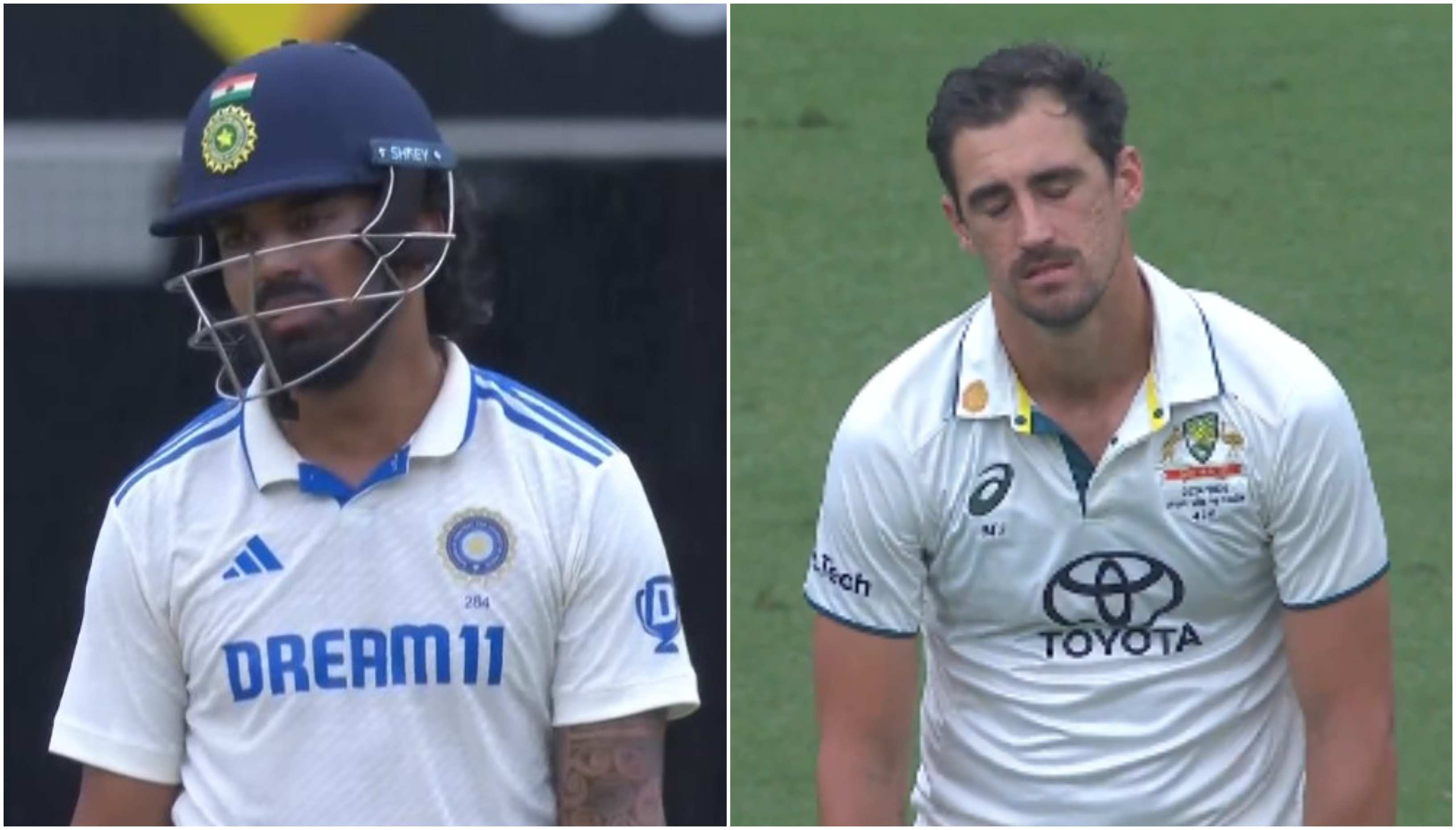 KL Rahul and Mitchell Starc | X