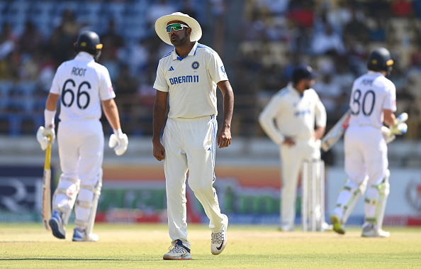 Ashwin rejoined the Indian team after tea break on day four in Rajkot Test | Getty