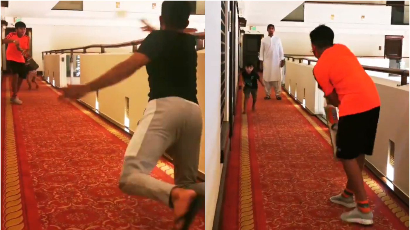 T20 World Cup 2021: WATCH - Pakistan cricketers play with kids in quarantine before departing for Dubai