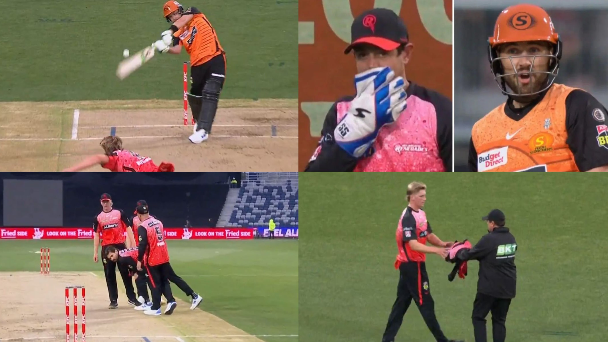 WATCH- Melbourne Renegades v Perth Scorchers BBL 13 match called off due to dangerous pitch