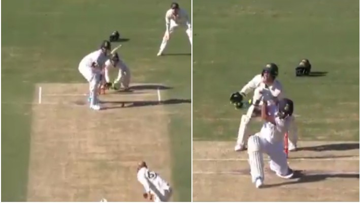 AUS v IND 2020-21: WATCH - Washington Sundar smashes Nathan Lyon for a 'no-look' six