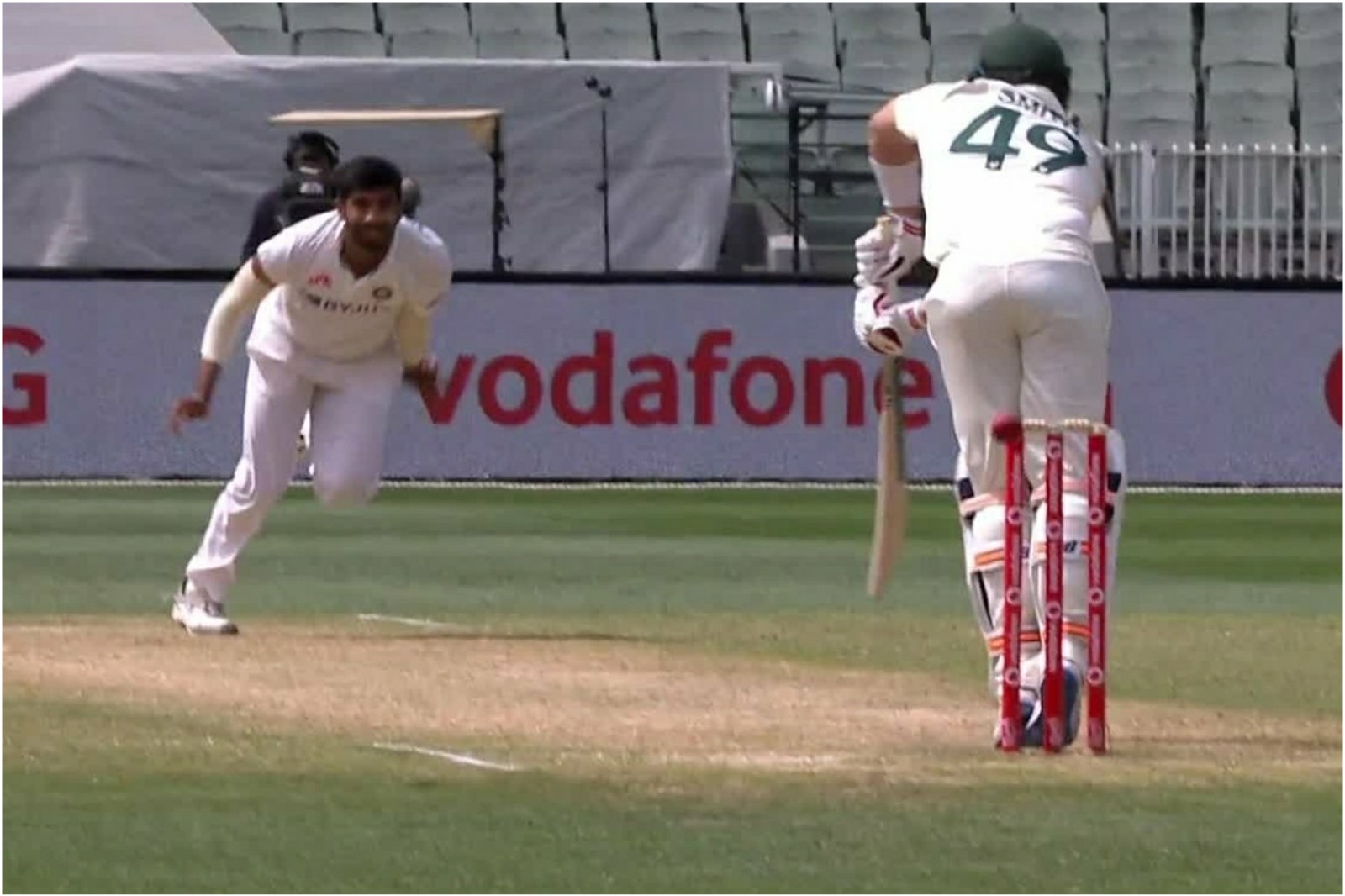 Australian batsmen fell into the leg-side trap set by the Indian bowlers | Screengrab