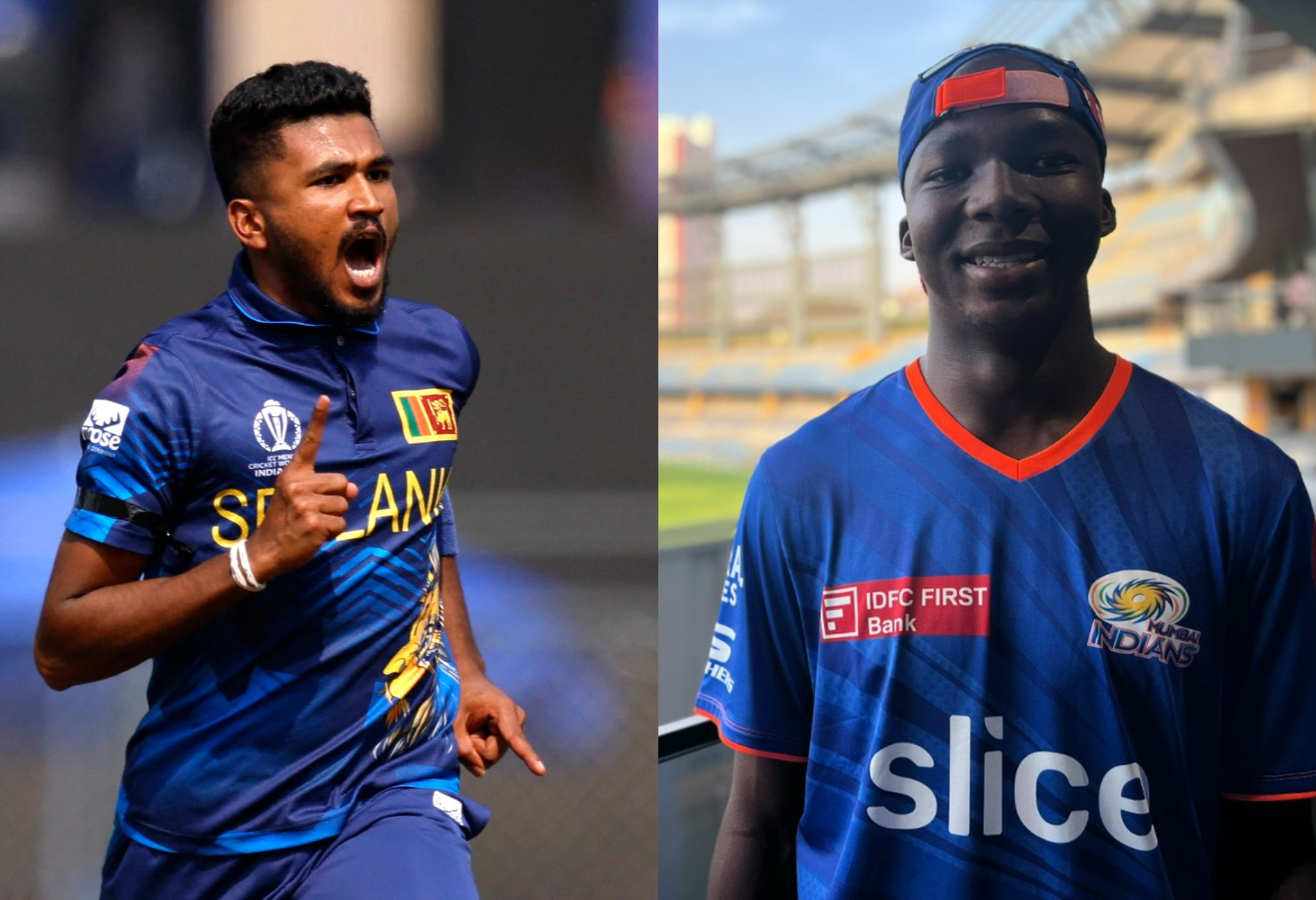 Kwena Maphaka replaces Dilshan Madhushanka in MI | Getty/MI X