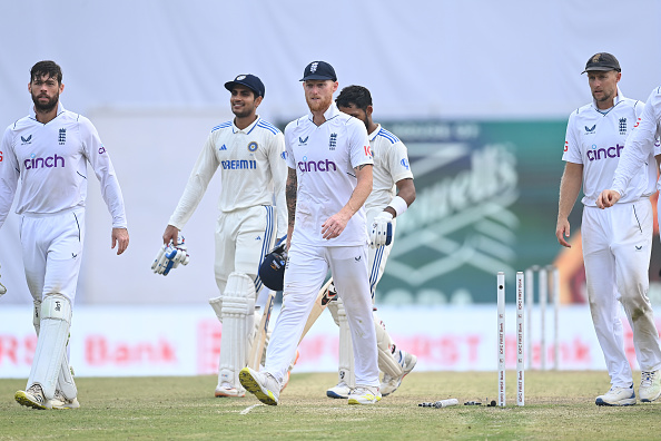 Ben Stokes looks dejected as India won Ranchi Test | Getty Images