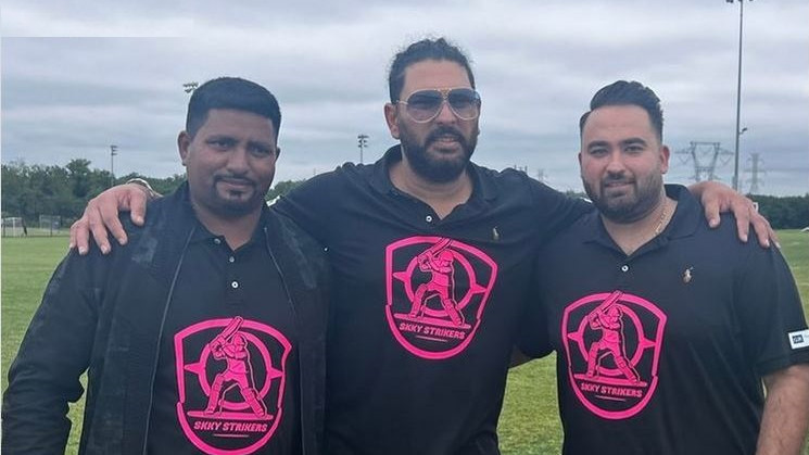WATCH- Yuvraj Singh cheers on Skky Strikers in Unity Cup 2022; plays cricket with the team owner