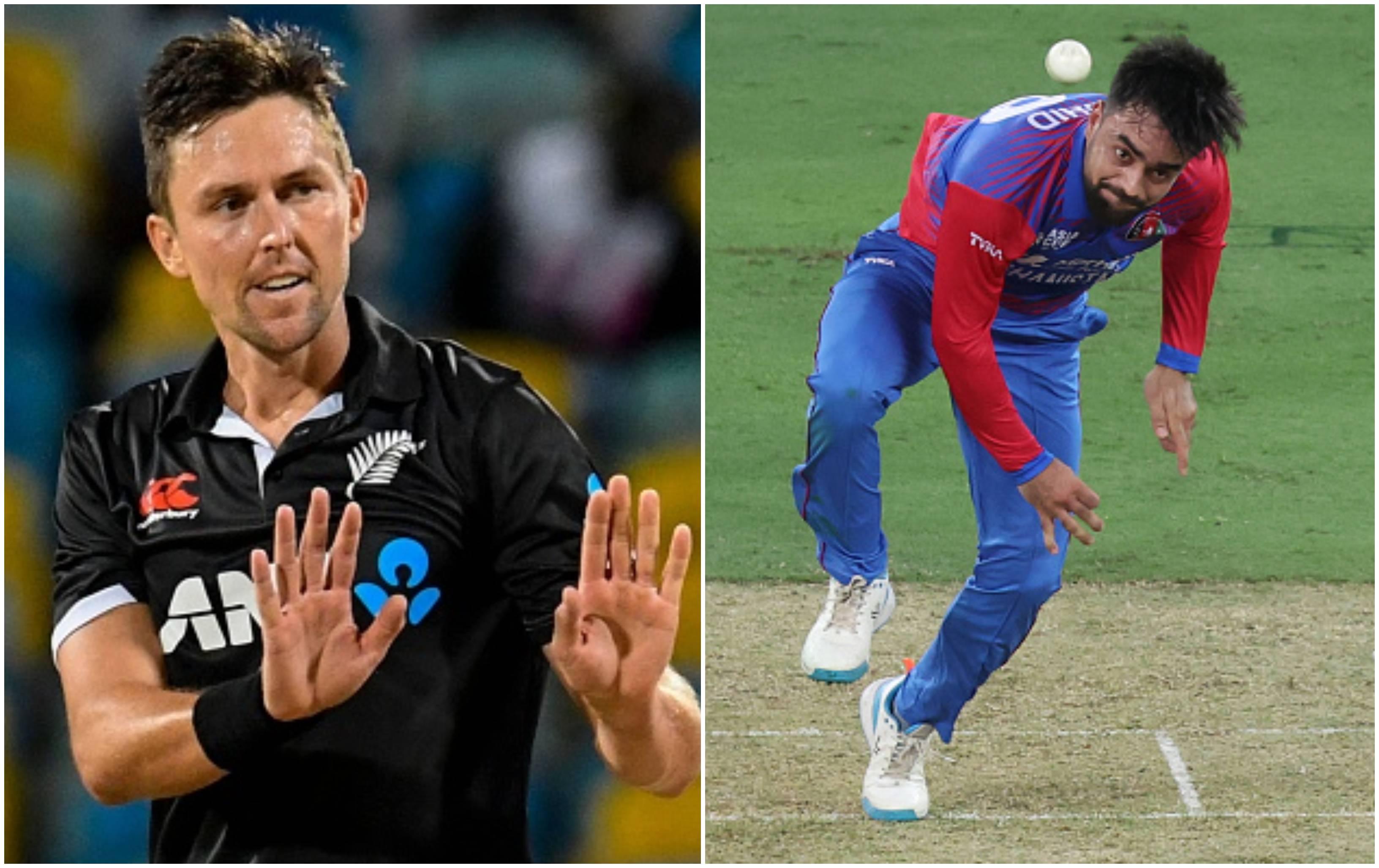 Trent Boult and Rashid Khan | Getty