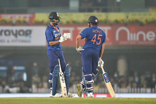 KL Rahul and Rohit Sharma | Getty Images 