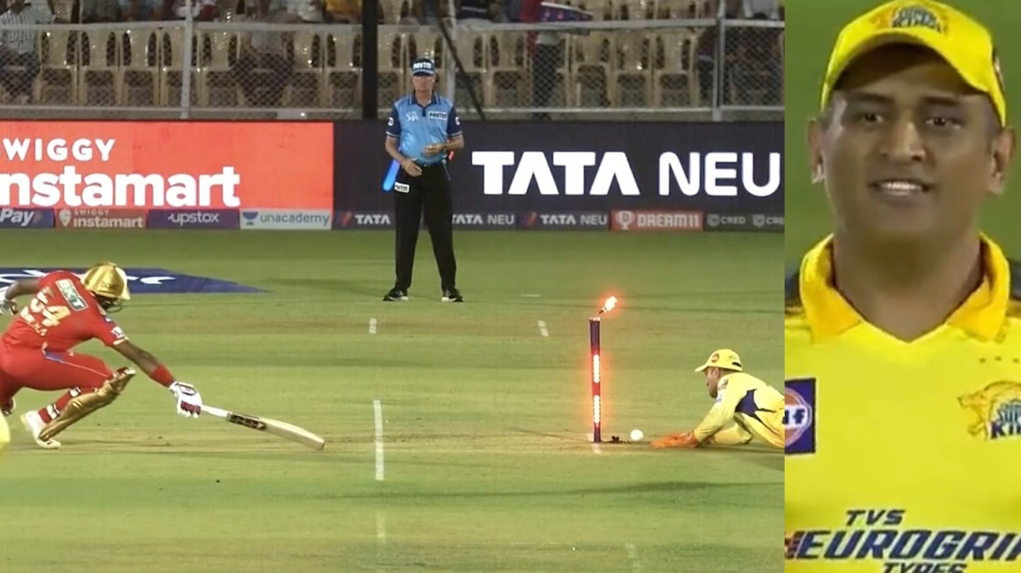 IPL 2022: WATCH – MS Dhoni turns back the clock with an athletic run out of Bhanuka Rajapaksa
