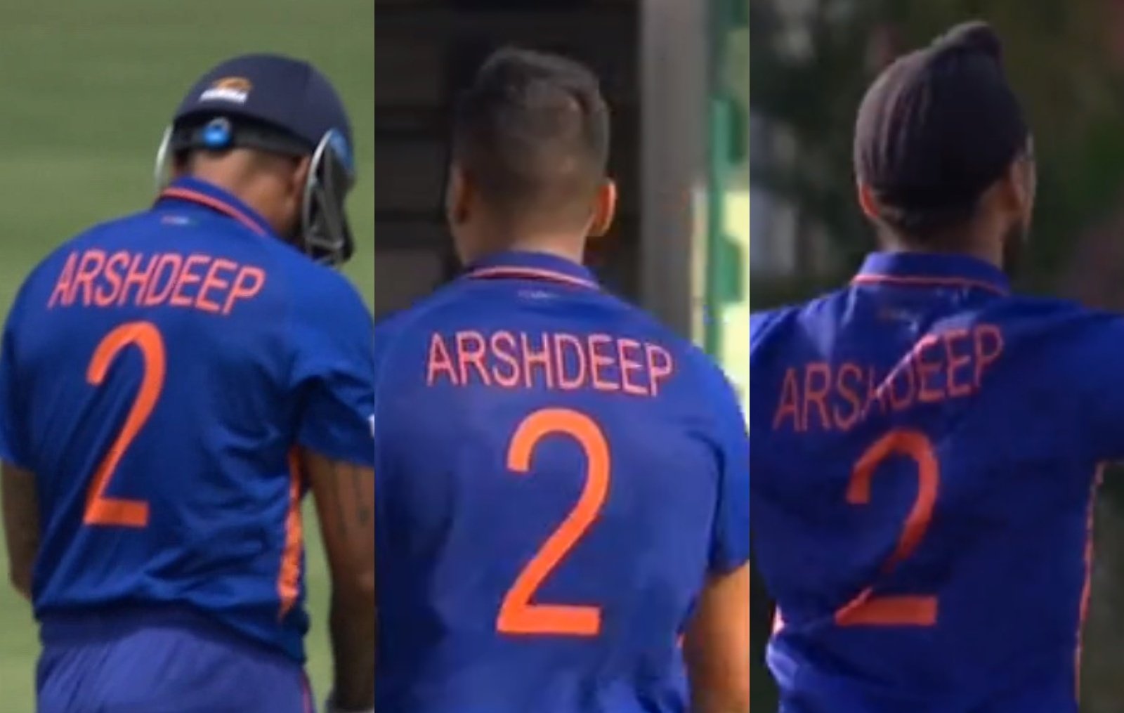 Avesh Khan and Suraykumar Yadav wore Arshdeep Singh's jersey | Twitter 