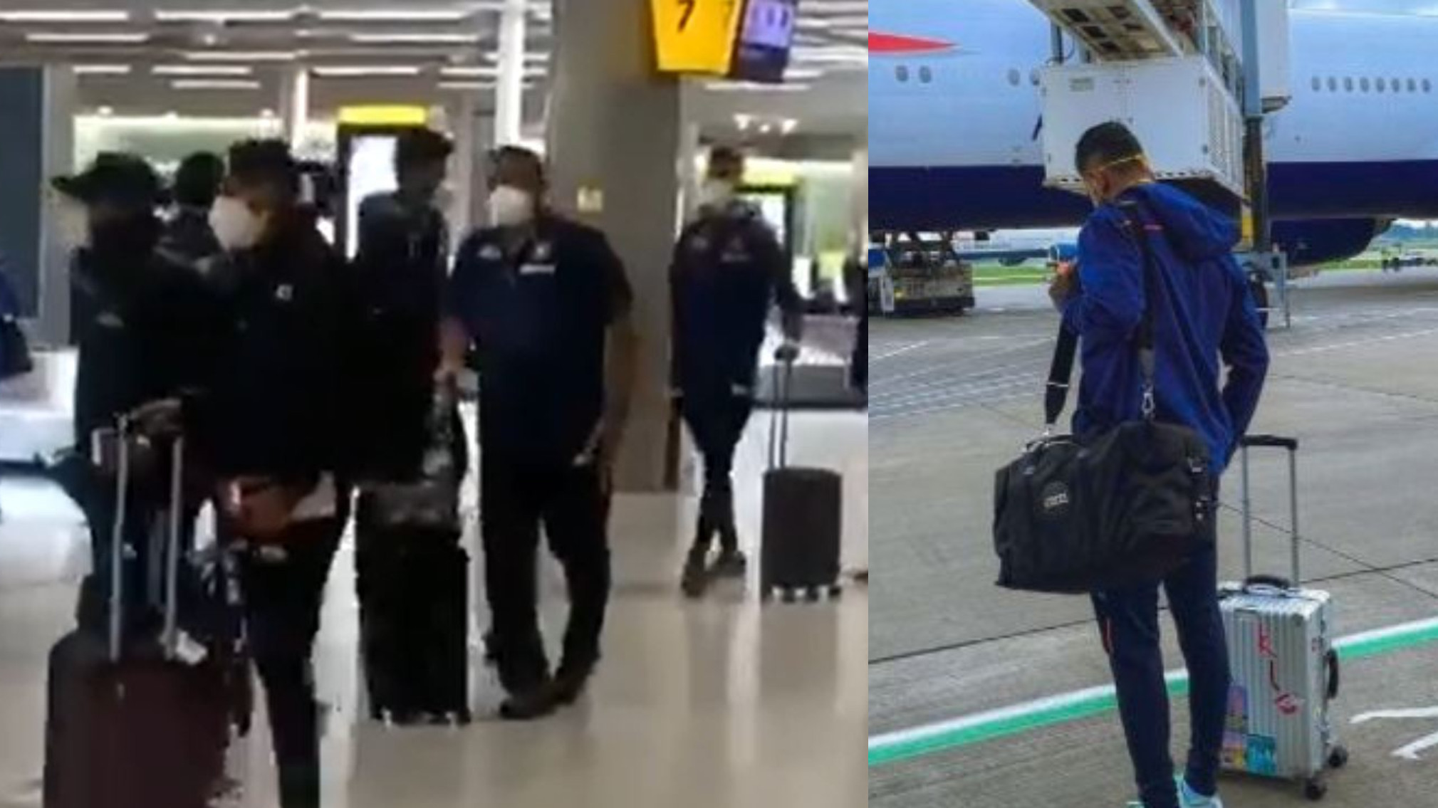 WATCH- India men's and women's teams land in London for England tour