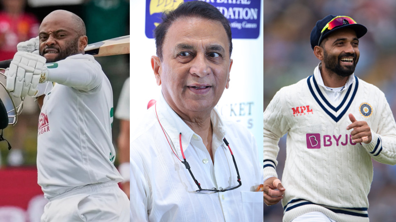 “Both aren’t chest thumpers, nor have a PR army”- Sunil Gavaskar likens Temba Bavuma’s Test captaincy record to Ajinkya Rahane’s