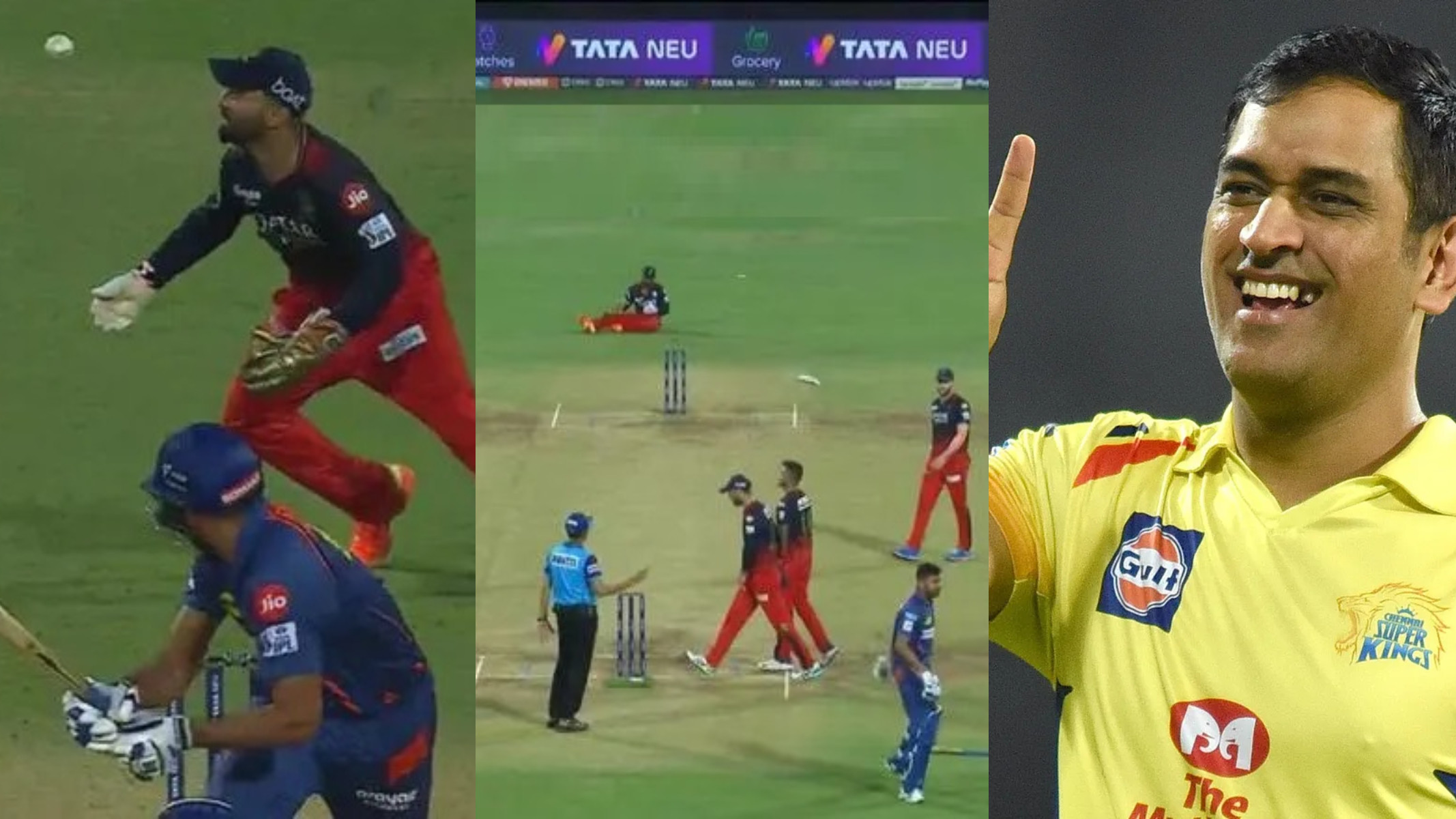 IPL 2023: 'Sorry Dhoni, I compared you with Karthik'- RCB keeper slammed by netizens for his costly fumble against LSG