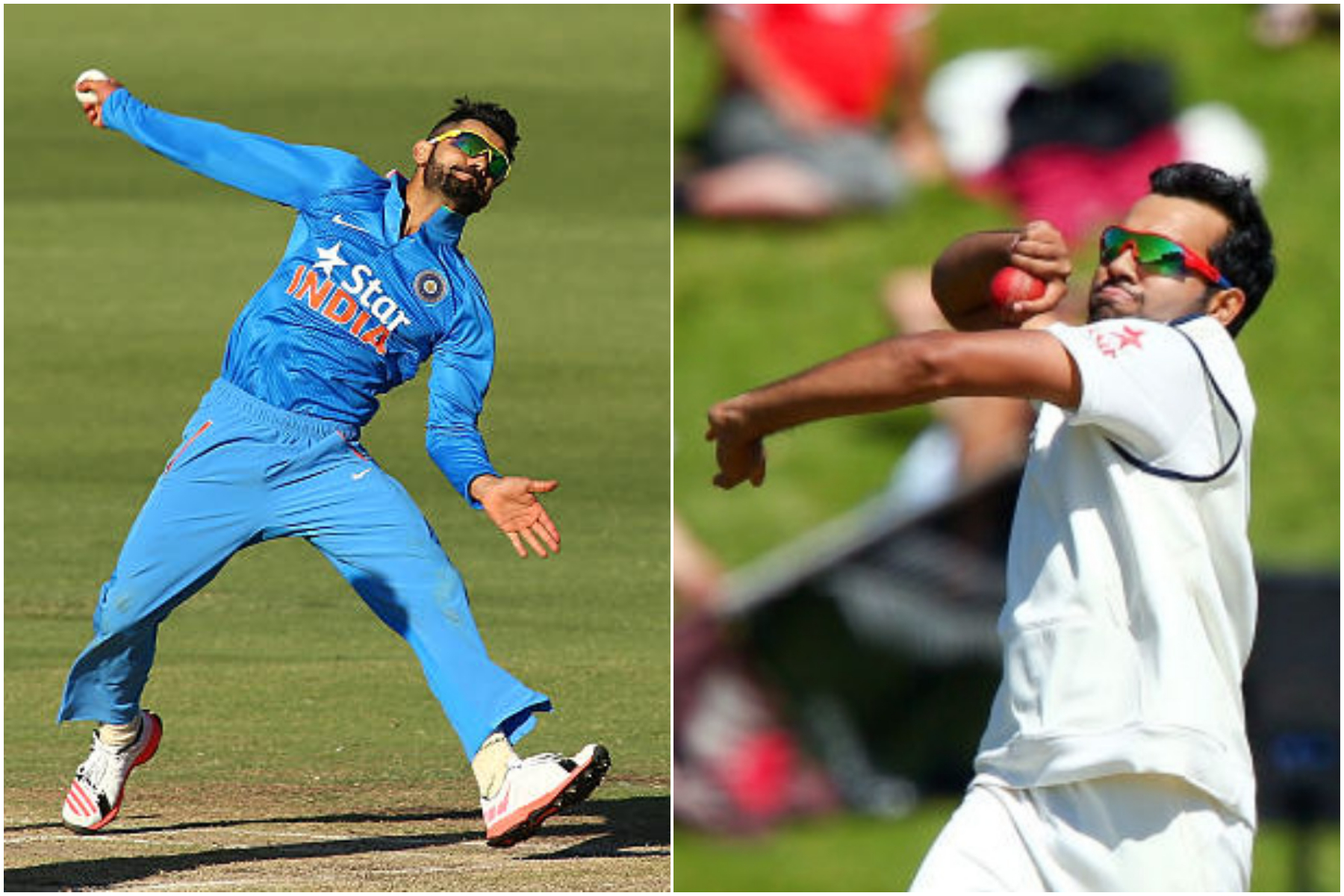Virat Kohli and Rohit Sharma with the ball | Getty