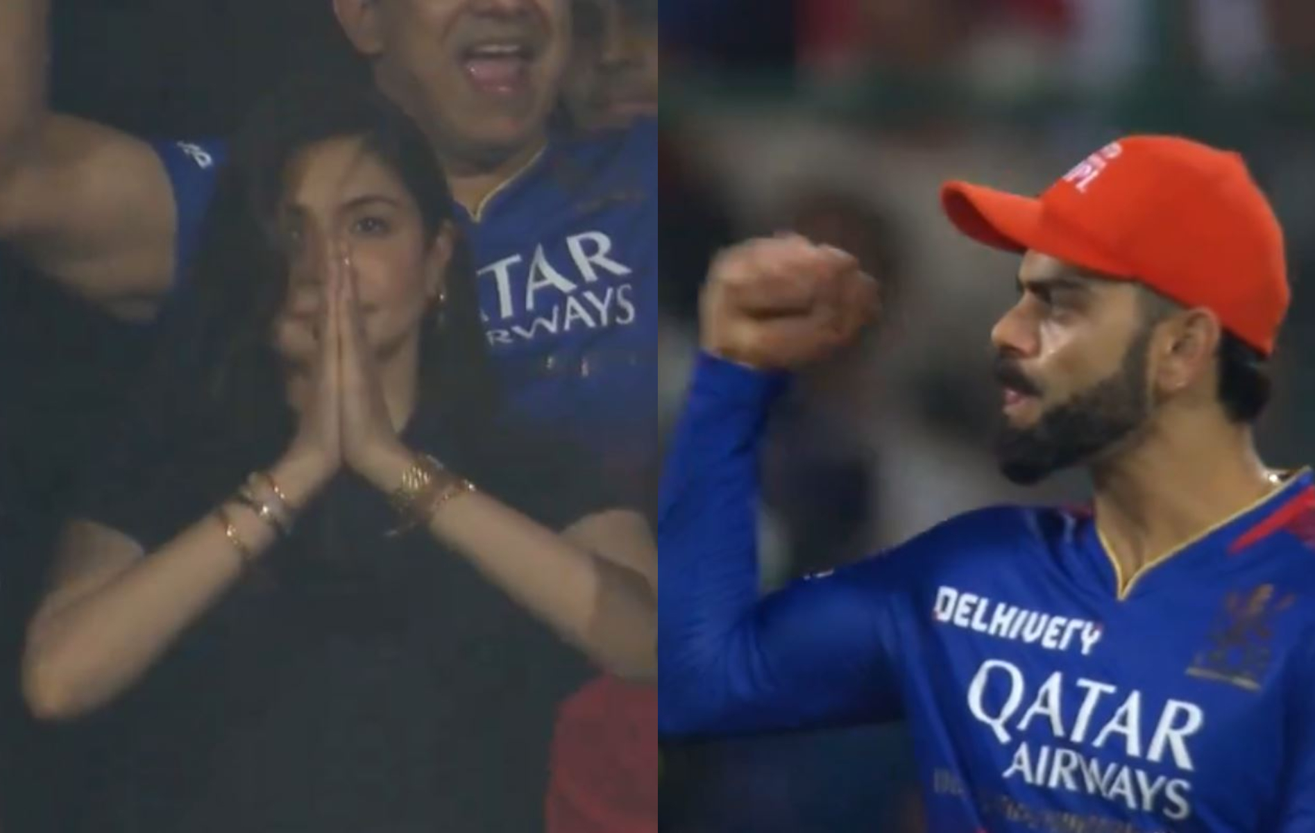 Anushka Sharma thanked god after RCB defeated DC | IPL X